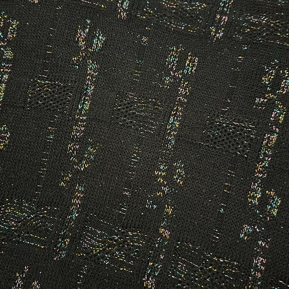 Vintage Keneth too black rainbow knit top size small - Picture 7 of 7